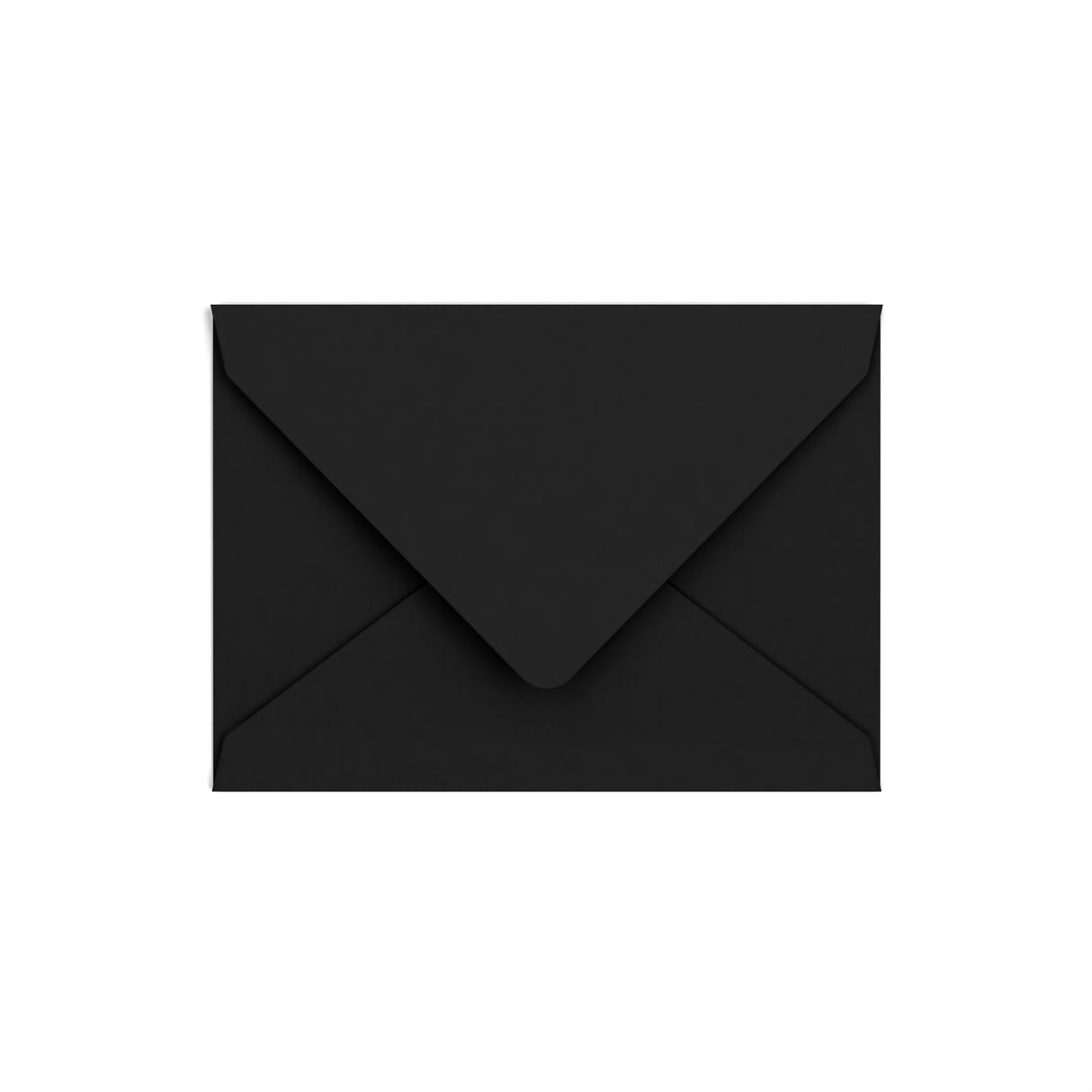 C7 Black British Made Gummed V-Flap Envelope (82 x 113mm)