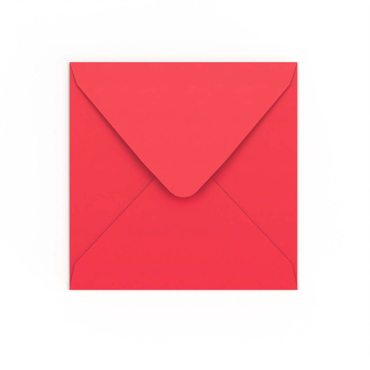 Bright Red Gummed V-Flap Envelope (155 x 155mm)