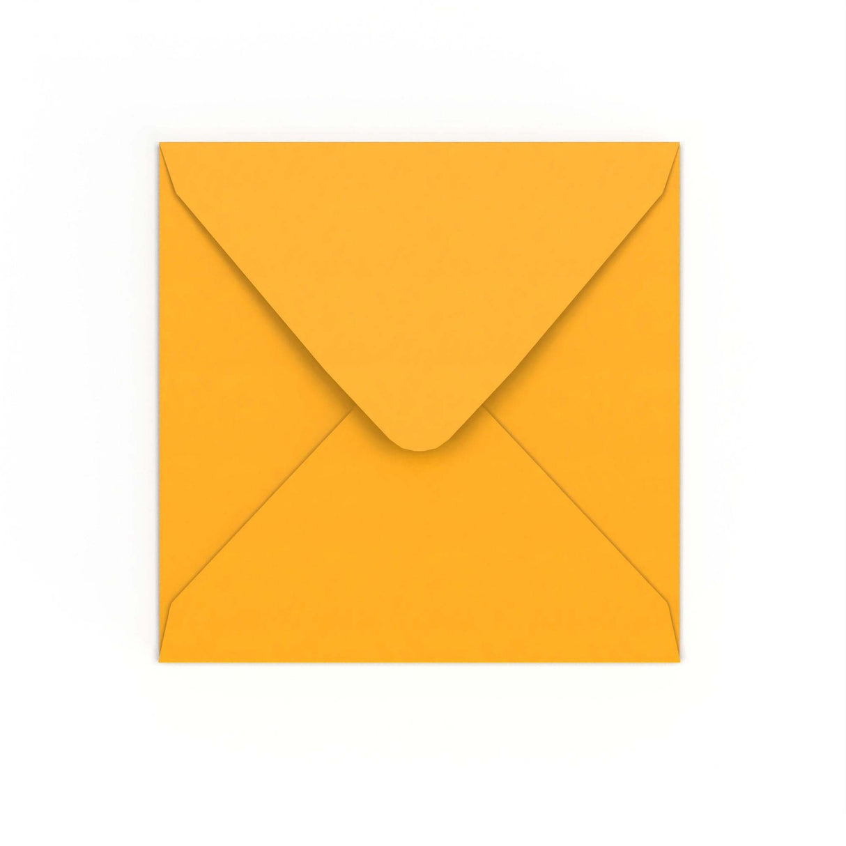 Dark Yellow Gummed V-Flap Envelope (155 x 155mm)