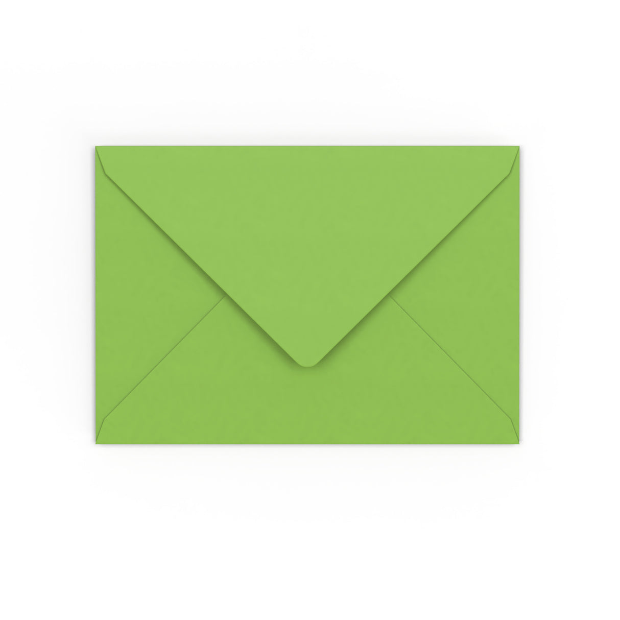 C6 Mid Green Gummed V-Flap Envelope (114 x 162mm)