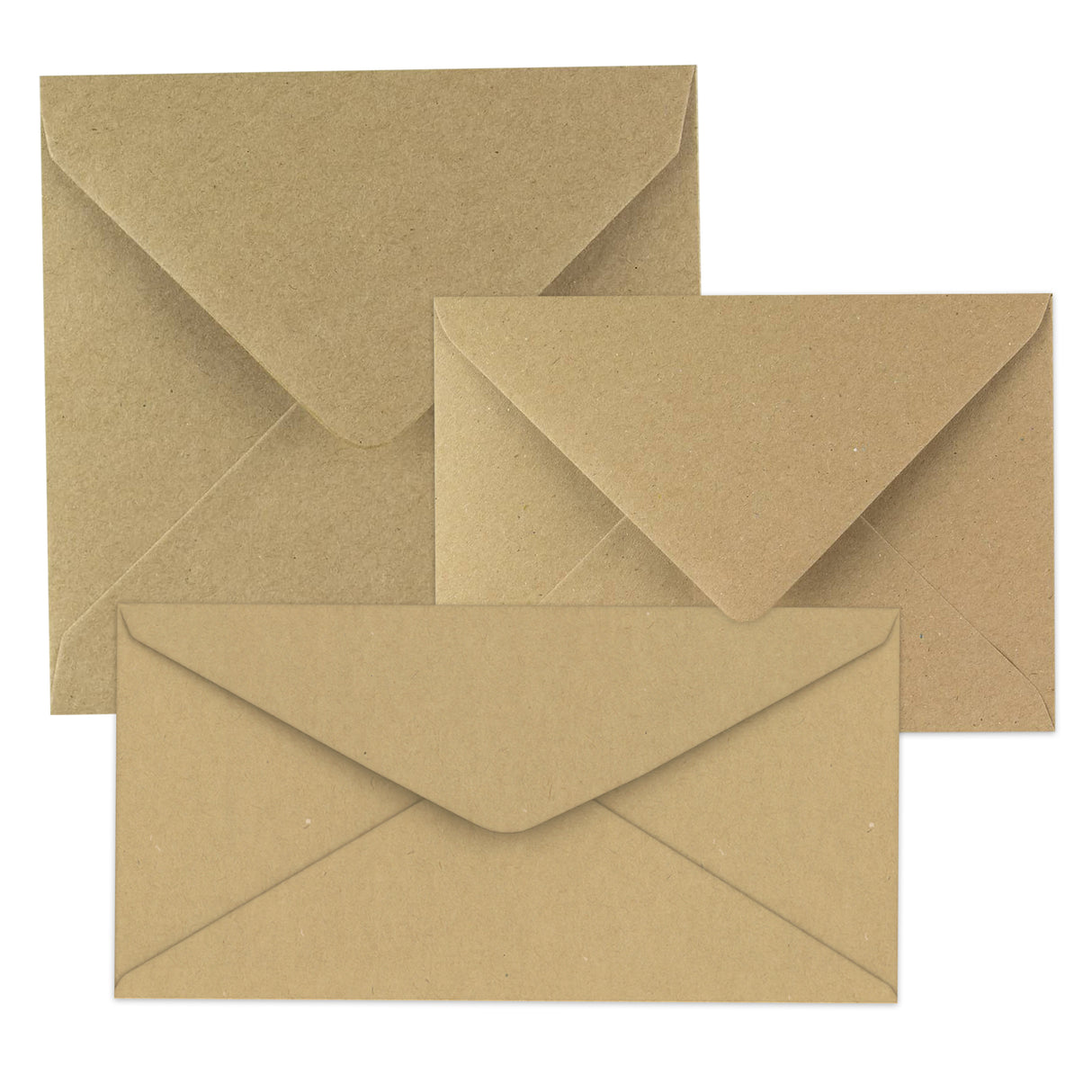 Kraft V-Flap Gummed Envelopes
