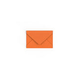 Flame Orange British Made Gummed V-Flap Envelope (62 x 94mm)