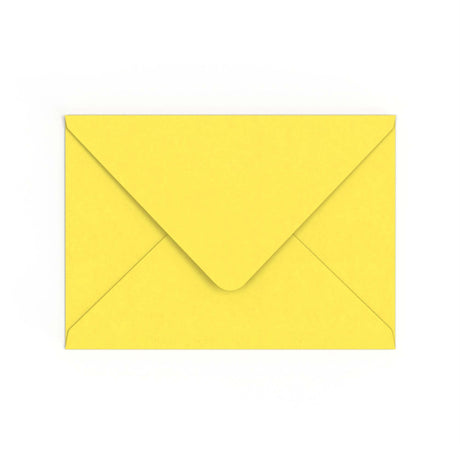 C5 Sunflower Yellow British Made Gummed V-Flap Envelope (162 x 229mm)