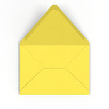 C5 Sunflower Yellow British Made Gummed V-Flap Envelope (162 x 229mm)