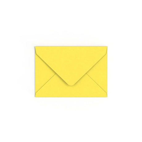C6 Sunflower Yellow British Made Gummed V-Flap Envelope (114 x 162mm)