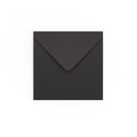 Black Gummed V-Flap Envelope (116 x 116 mm)