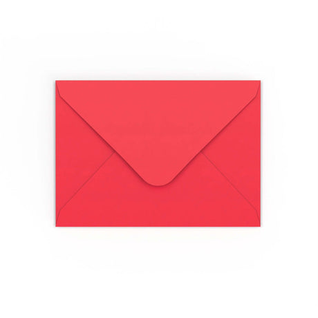 B6 Bright Red Gummed V-Flap Envelope (125 x 175mm)