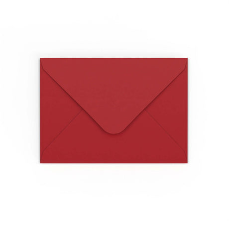 B6 Dark Red Gummed V-Flap Envelope (125 x 175mm)