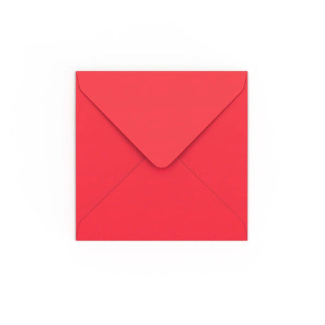 Bright Red Gummed V-Flap Envelope (130 x 130mm)