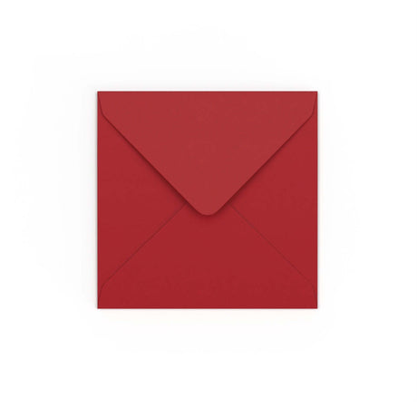 Dark Red Gummed V-Flap Envelope (130 x 130mm)