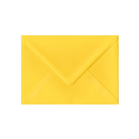 Mid Yellow Gummed V-Flap Envelope (133 x 184mm)