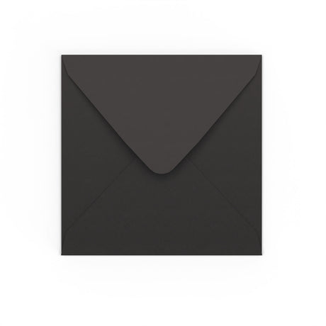 Black Gummed V-Flap Envelope 155×155 mm