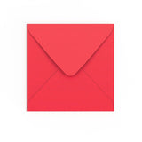 Bright Red Gummed V-Flap Envelope (155 x 155mm)