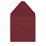 Burgundy envelopes