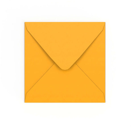 Dark Yellow Gummed V-Flap Envelope (155 x 155mm)
