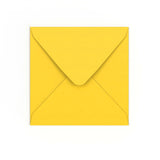 Mid Yellow Gummed V-Flap Envelope (155 x 155mm)