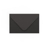 Black Gummed V-Flap Envelope (65 x 94 mm)