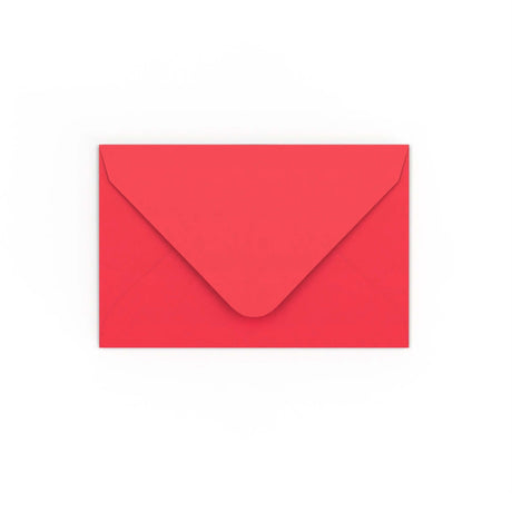 Bright Red Gummed V-Flap Envelope (65 x 94mm)