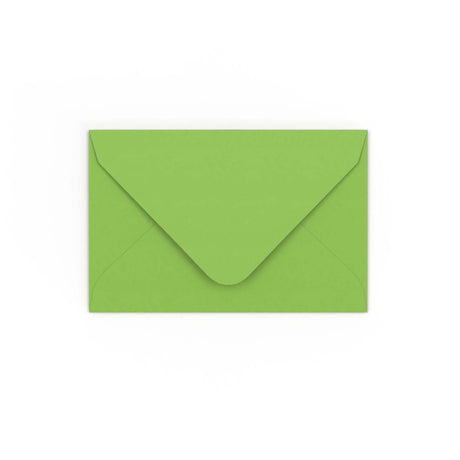 Mid Green Gummed V-Flap Envelope (65 x 94mm)