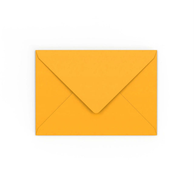 C6 Dark Yellow Gummed V-Flap Envelope (114 x 162mm)