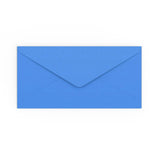 DL Bright Blue Gummed V-Flap Envelope (110 x 220mm)