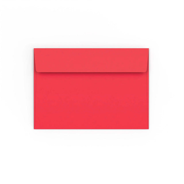 C6 Bright Red Peel & Seal Envelope (114 x 162mm)