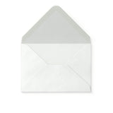 White Hammer Gummed V Flap Envelope (65 x 94mm)